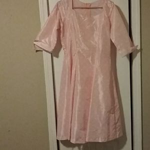 Pink w White Polka Dots Dress